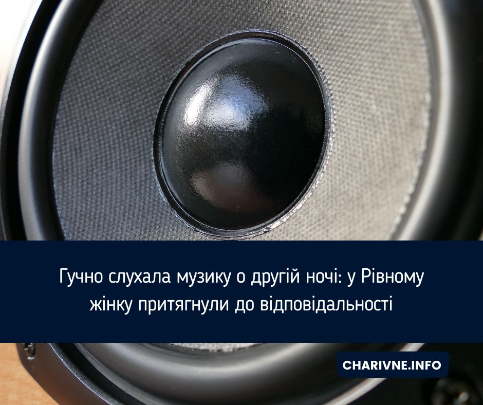 Гучно слухала музику о другій ночі: у Рівному жінку притягнули до відповідальності