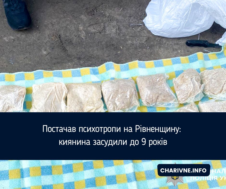 Постачав психотропи на Рівненщину: киянина засудили до 9 років