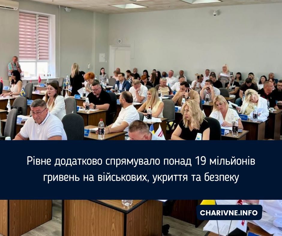 Рівне додатково спрямувало понад 19 мільйонів гривень на військових, укриття та безпеку