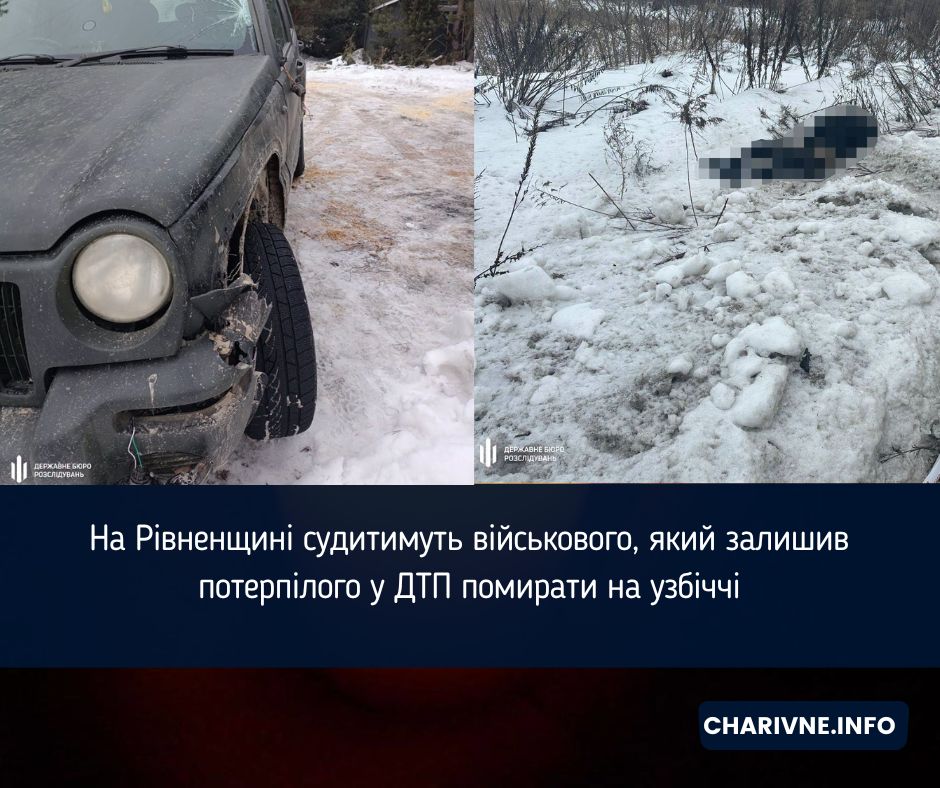 На Рівненщині судитимуть військового, який залишив потерпілого у ДТП помирати на узбіччі