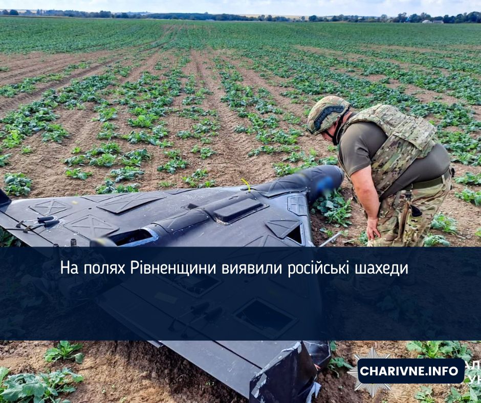 На полях Рівненщини виявили російські шахеди